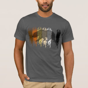 Camiseta Orgulloso Oso Grunge Sombra Orgullo Gay Oso