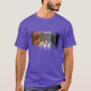 Camiseta Orgulloso oso guay sombra gay orgullo de oso