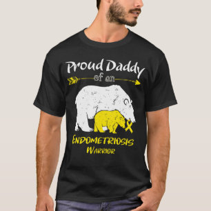 Camiseta Orgulloso Oso Papá Conciencia de Endometriosis