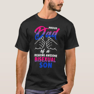 Camiseta Orgulloso padre bisexual increíble de hombres Orgu