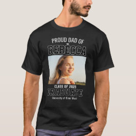 Camiseta Orgulloso Padre Clase de 2025 Graduado Padre Perso
