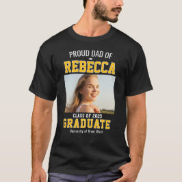 Camiseta Orgulloso Padre Clase de 2025 Graduado Padre Perso