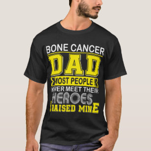 Camiseta Orgulloso Padre con Cáncer de Hueso Crié al Mío