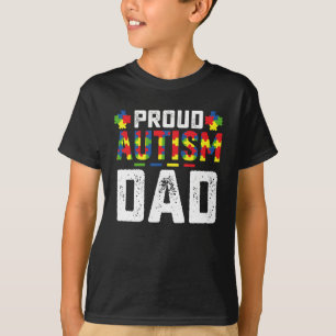 Camiseta Orgulloso padre de autismo Conciencia Familia auti