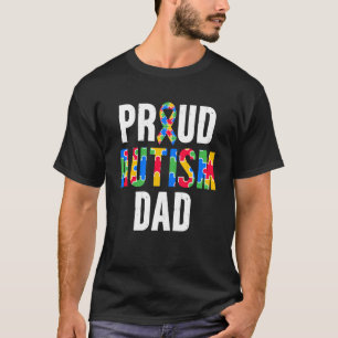 Camiseta Orgulloso padre de autismo Concienciación sobre el