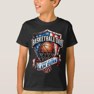Camiseta Orgulloso padre de baloncesto - Hogar de las clava