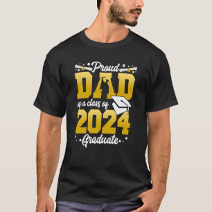 Camiseta Orgulloso Padre De Clase De Graduación 2 2024
