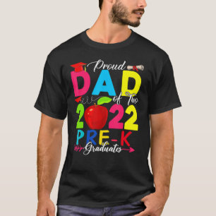 Camiseta Orgulloso Padre De Dos Familias De Graduados Preun