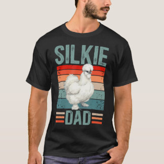 Camiseta Orgulloso padre de gallina Seda Gallina Seda