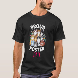 Camiseta Orgulloso Padre de Gatos Adoptivos Adopción de Gat