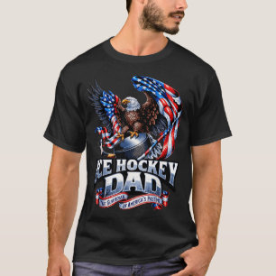 Camiseta Orgulloso padre de hockey sobre hielo - Patriótico