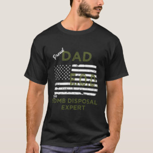 Camiseta Orgulloso Padre De La Bandera Eod Experta En Elimi