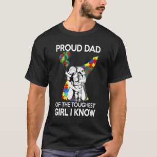 Camiseta Orgulloso padre de la chica más dura que conozco C