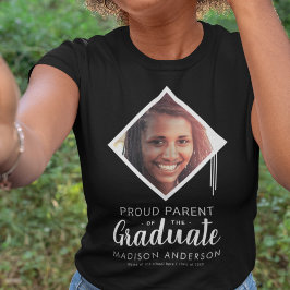 Camiseta Orgulloso padre de la foto-camiseta del graduado