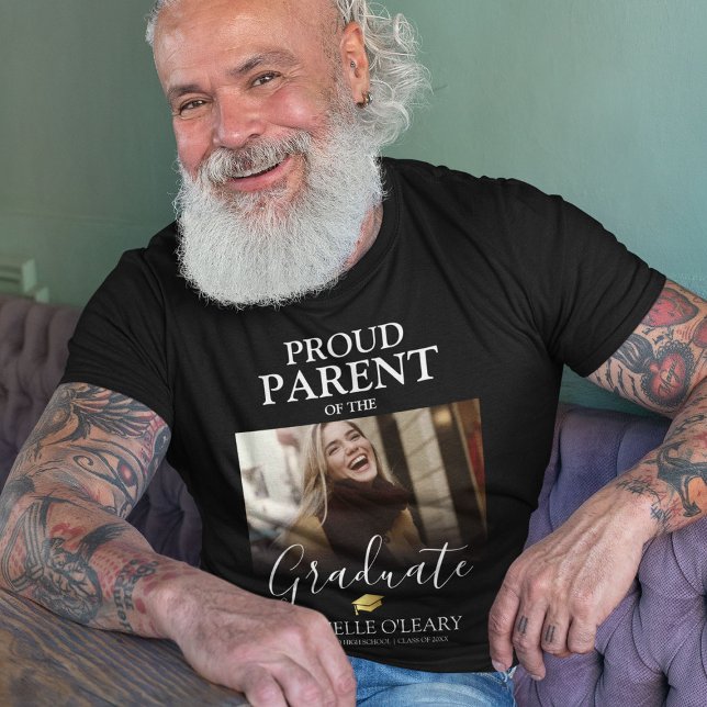Camiseta Orgulloso padre de la foto-camiseta del graduado (Subido por el creador)