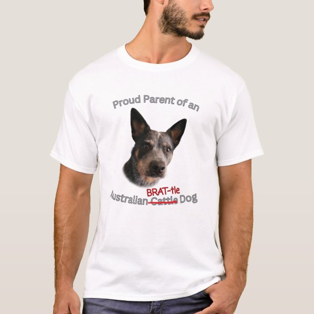 Camiseta Orgulloso padre de la huelga de perro de Brattle e (Anverso)