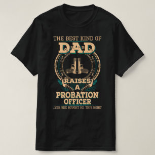 Camiseta Orgulloso padre de oficial de libertad condicional
