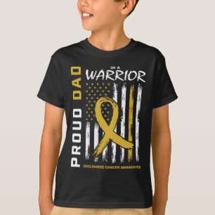Camiseta Orgulloso padre de oro hombres Conciencia del cánc