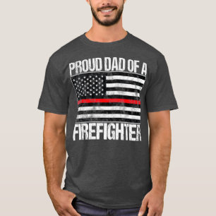 Camiseta Orgulloso padre de padre de bombero