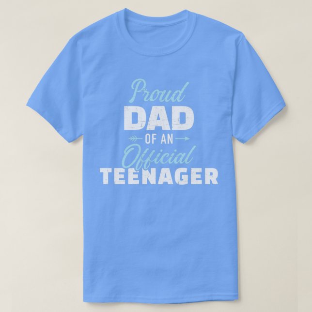 Camiseta Orgulloso padre de un adolescente de 13 años (Diseño del anverso)