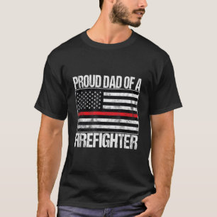 Camiseta Orgulloso Padre De Un Bombero - Padre De Los Bombe