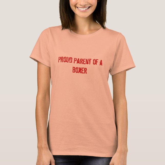 Camiseta Orgulloso padre de un boxeador (Anverso)