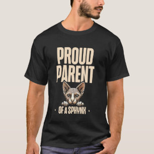 Camiseta Orgulloso Padre De Un Gato Esfinge Entusiasta Feli