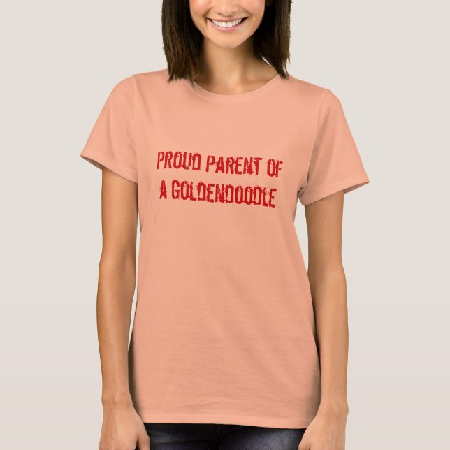 Camiseta Orgulloso padre de un Goldendoodle (Anverso)