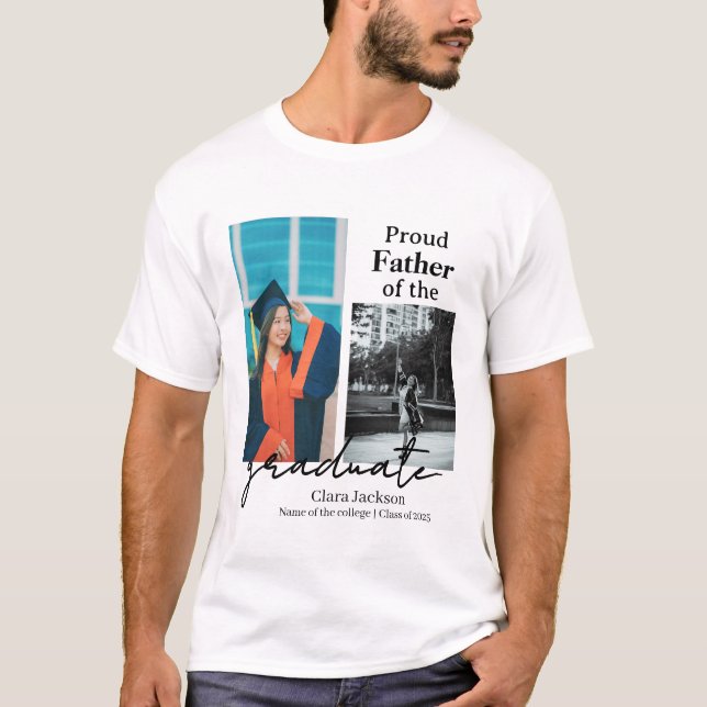 Camiseta Orgulloso padre de un graduado (Anverso)