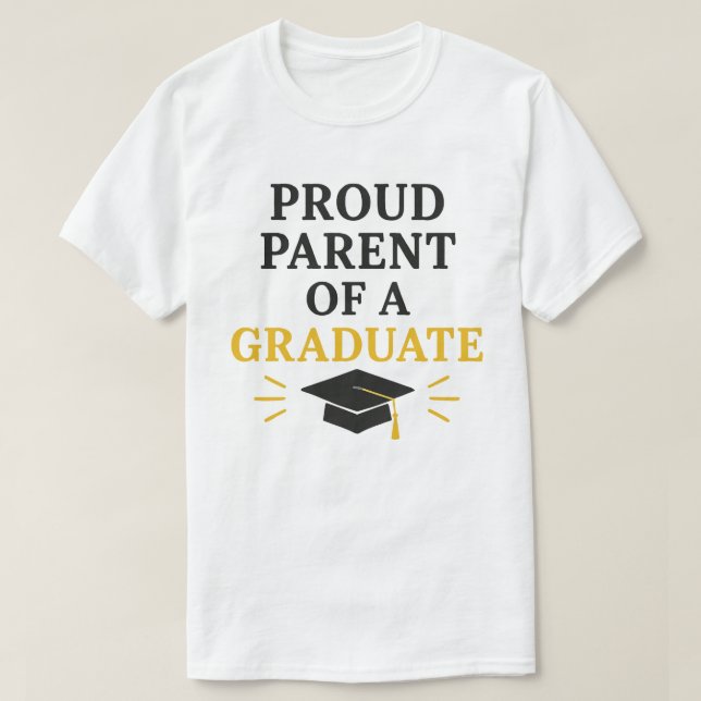 Camiseta Orgulloso padre de un graduado (Diseño del anverso)