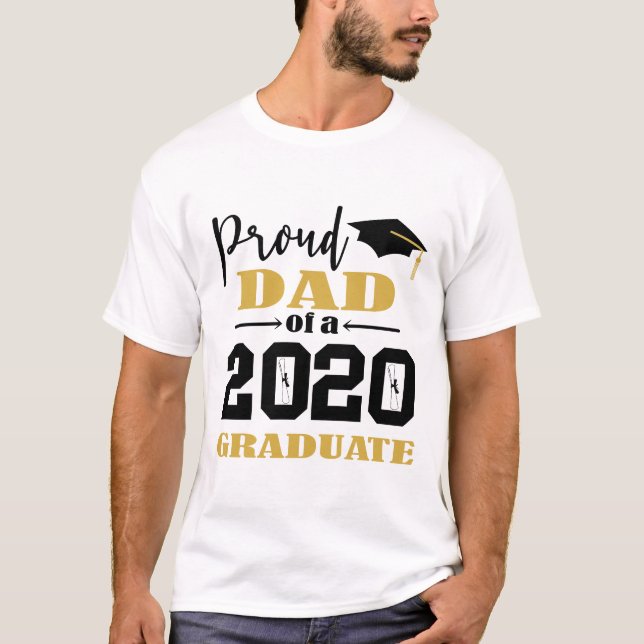 Camiseta Orgulloso padre de un graduado de 2020 (Anverso)