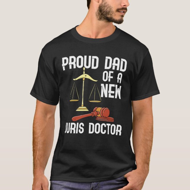 Camiseta Orgulloso padre de un graduado de la Facultad de D (Anverso)