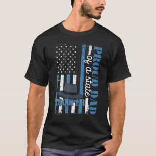 Camiseta Orgulloso padre de un graduado de policía estatal