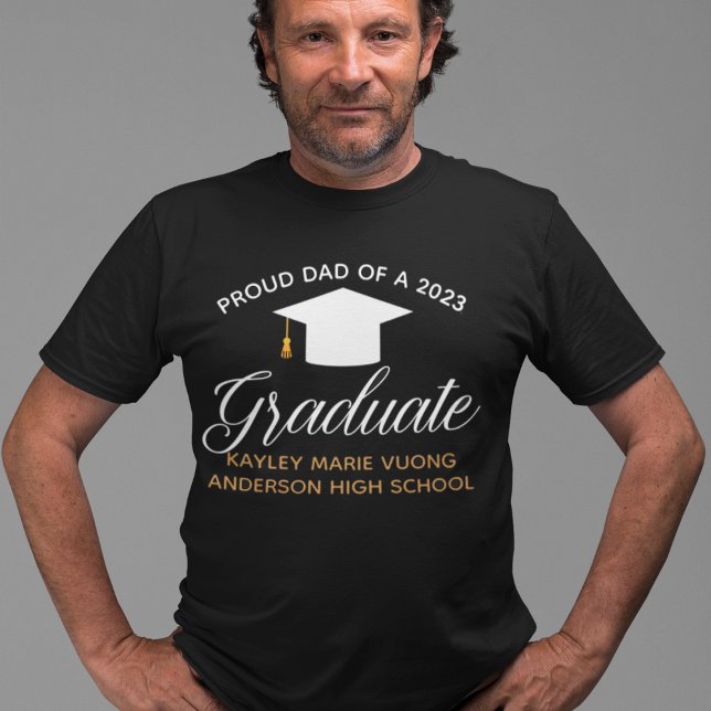 Camiseta Orgulloso padre de un graduado Personalizado de gr (Subido por el creador)