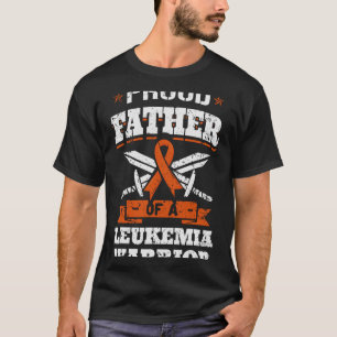 Camiseta Orgulloso Padre De Un Guerrero De La Leucemia, Con