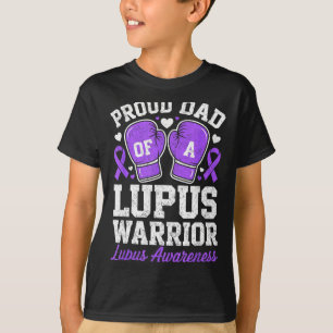 Camiseta Orgulloso padre de un guerrero luchador de lupus c