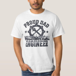 Camiseta Orgulloso padre de un ingeniero mecánico