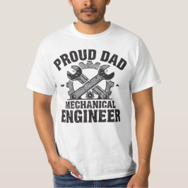 Camiseta Orgulloso padre de un ingeniero mecánico