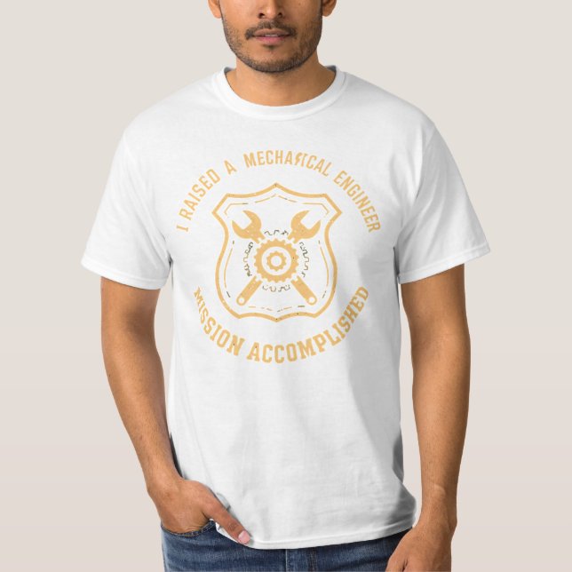 Camiseta Orgulloso padre de un ingeniero mecánico (Anverso)