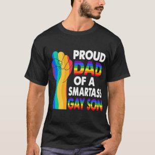 Camiseta Orgulloso padre de un inteligente hijo gay orgullo