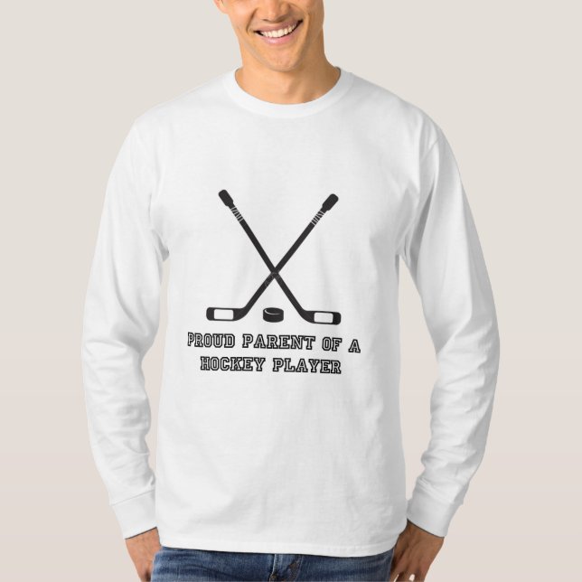Camiseta Orgulloso padre de un jugador de hockey (Anverso)