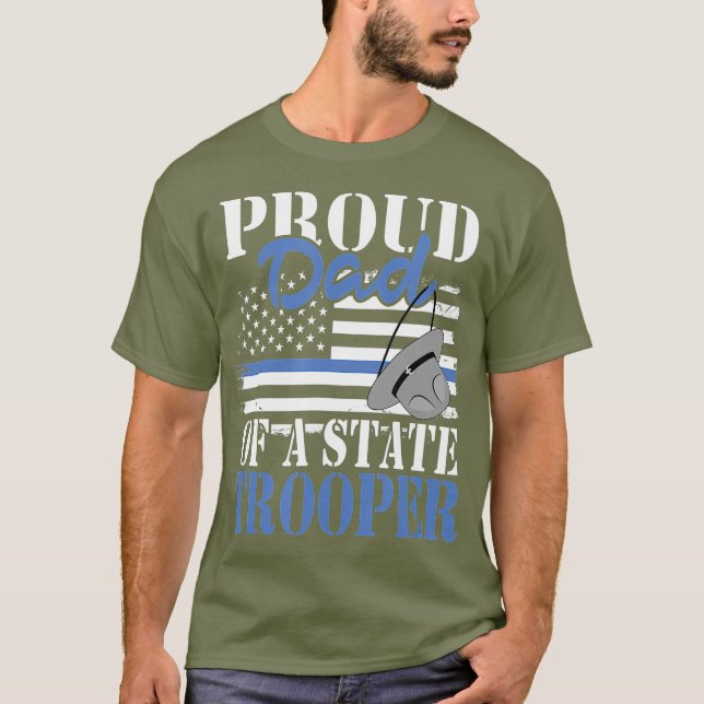 Camiseta Orgulloso padre de un oficial de policía de policí (Anverso)