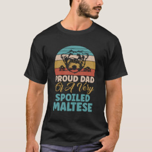 Camiseta Orgulloso Padre De Un Padre Maltés Muy Malvado