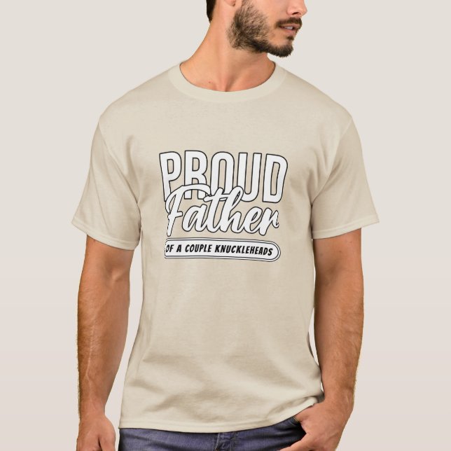 Camiseta Orgulloso Padre - De Un Par De Cabezales (Anverso)