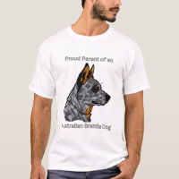 Orgulloso padre de un perro salvavidas australiano
