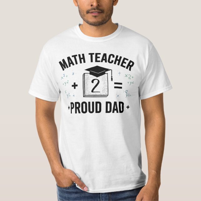 Camiseta Orgulloso padre de un profesor de matemáticas (Anverso)