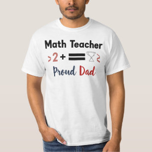 Camiseta Orgulloso padre de un profesor de matemáticas