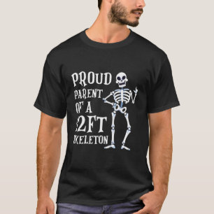 Camiseta Orgulloso Padre De Un Skeleton De 12 Pies De Hallo