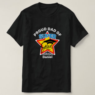 Camiseta ORGULLOSO PADRE DE UN Texto Super Grad-On Editable