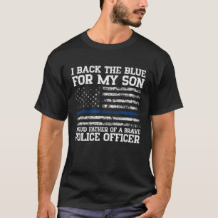 Camiseta Orgulloso Padre De Un Valiente Oficial De Policía